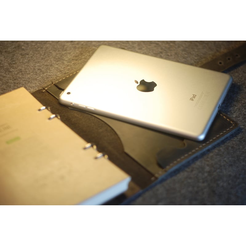 Шкіряний щоденник А5 для Apple iPad mini Frisco black leather