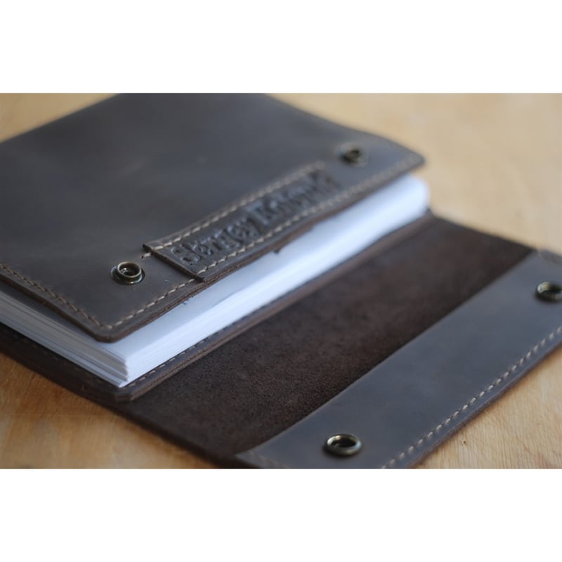 Шкіряний щоденник А5 на кільцях Richardson gray leather