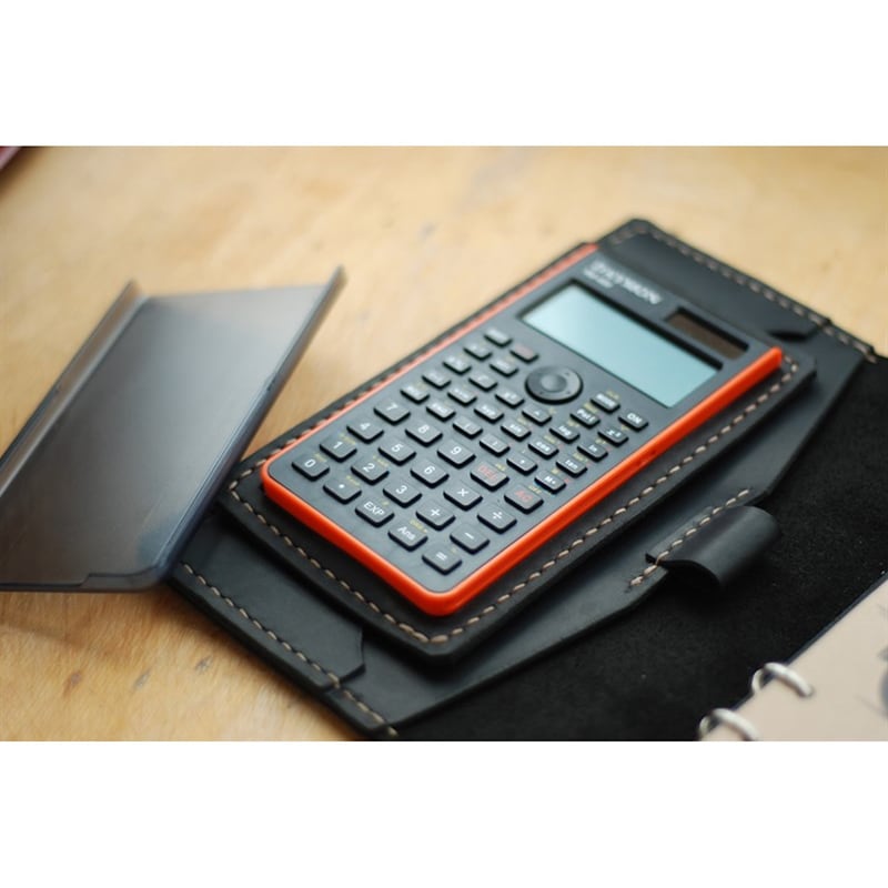 Шкіряний блокнот ручної роботи Fort Worth black leather
