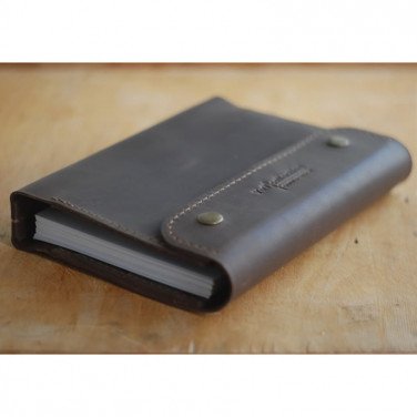 Кожаный ежедневник А5 на кольцах Richardson gray leather