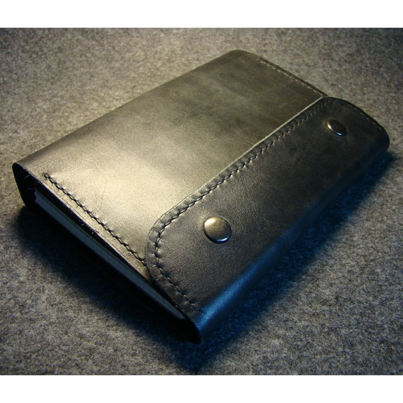 Кожаный ежедневник-папка Garland black leather