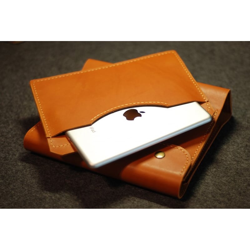 Кожаный блокнот ручной работы Irving red leather