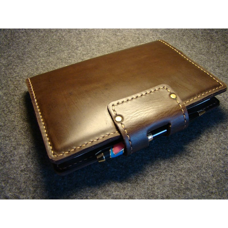 шкіряна Обкладинка на блокнот А5 Amarillo brown leather