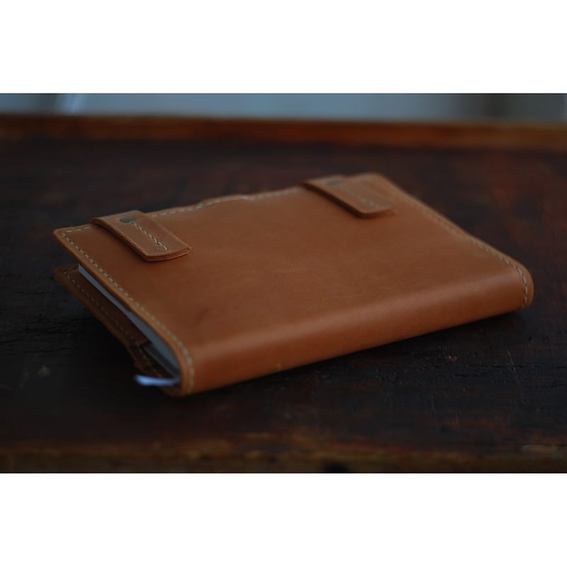 Шкіряна обкладинка для блокнот А5 Round Rock brown leather