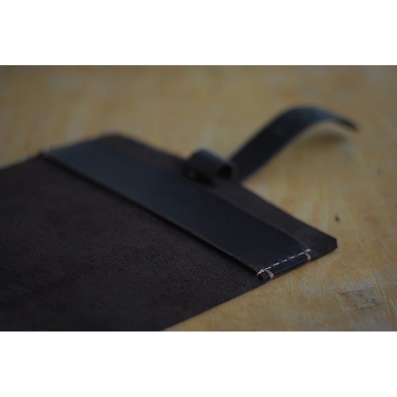 шкіряна Обкладинка для блокнот А5 Tyler black leather