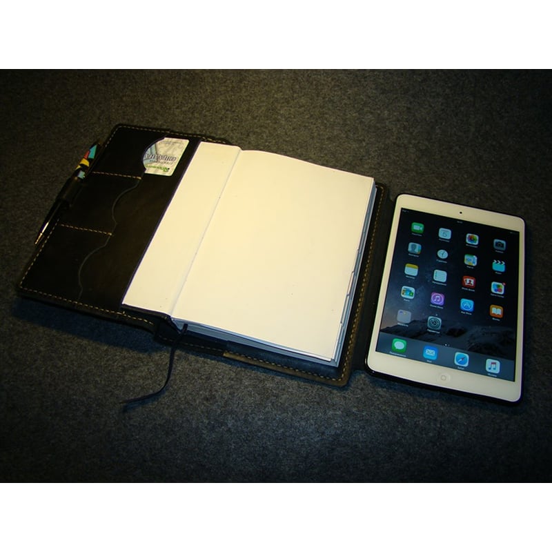 Обкладинка блокнот А5 і Apple iPad mini Bryan black leather