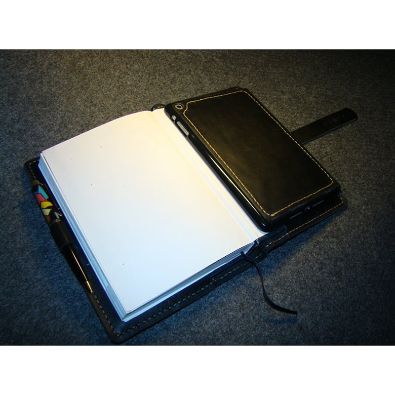 Обкладинка блокнот А5 і Apple iPad mini Bryan black leather