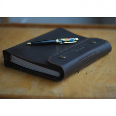 Шкіряний блокнот А5 Atascocita black leather
