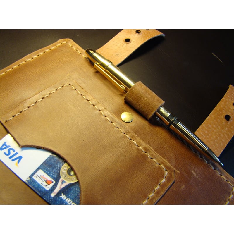 Шкіряний блокнот В6 Victoria brown leather