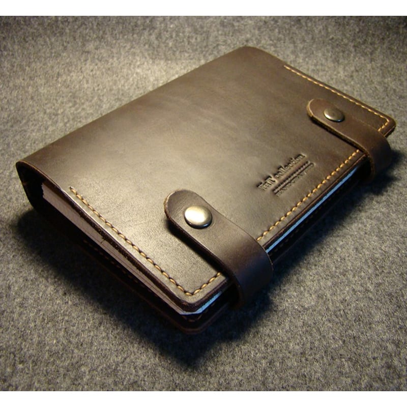 Кожаный блокнот Mission brown leather
