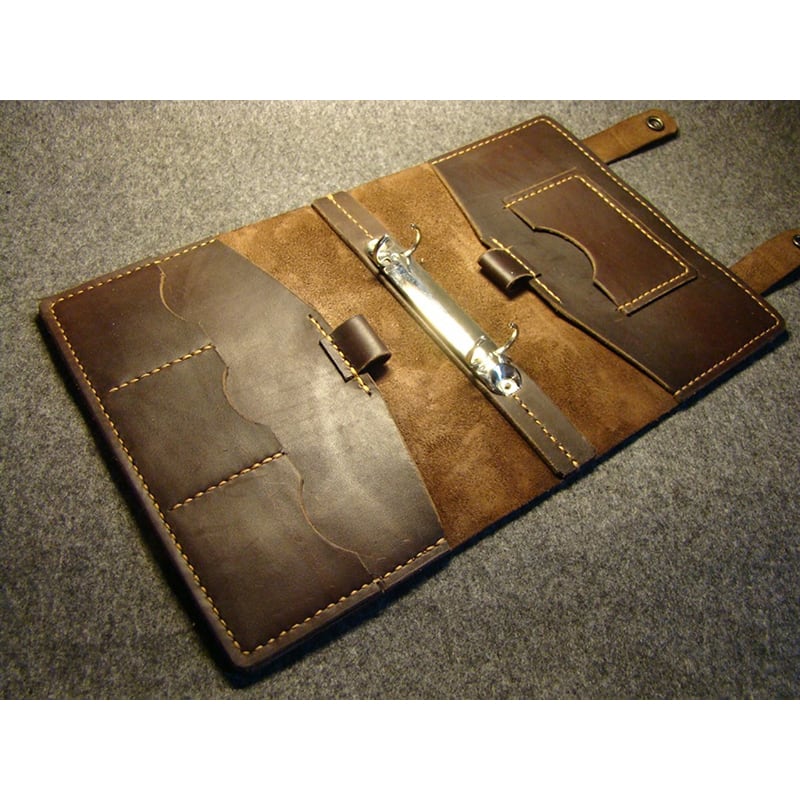 Шкіряний блокнот Mission brown leather