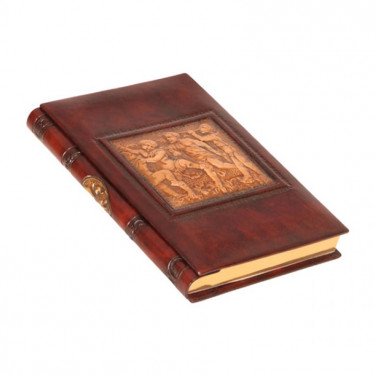 Ежедневник в кожаной обложке Mystery brown leather