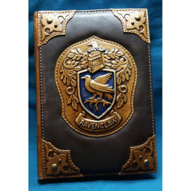 Кожаный блокнот дизайнерский мужской Когтевран brown leather
