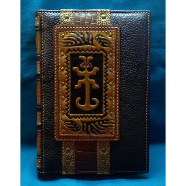 Кожаный блокнот ручной работы Талисман brown leather