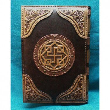 Блокнот в кожаном переплете Фолиант brown leather