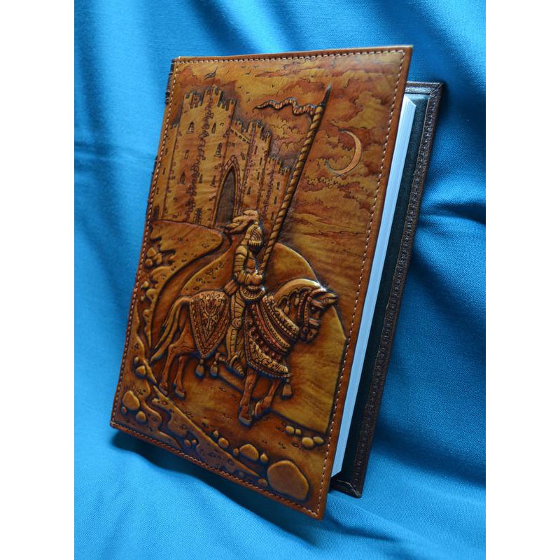 Блокнот в шкіряній палітурці Лицар Айвенго brown leather