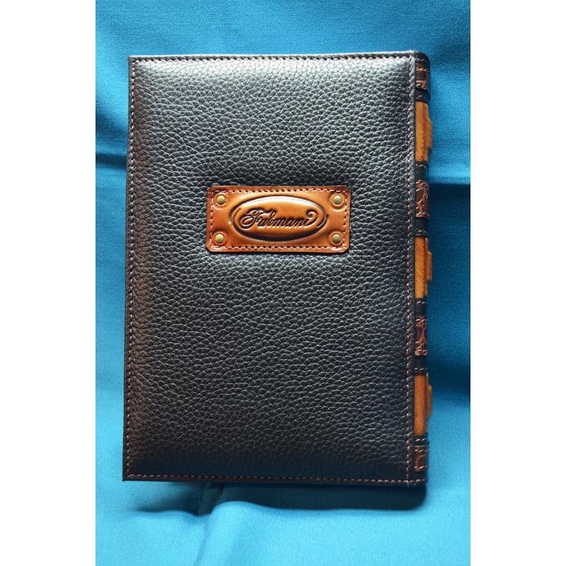 Шкіряний блокнот ручної роботи Святий Георгій Побідоносець brown leather