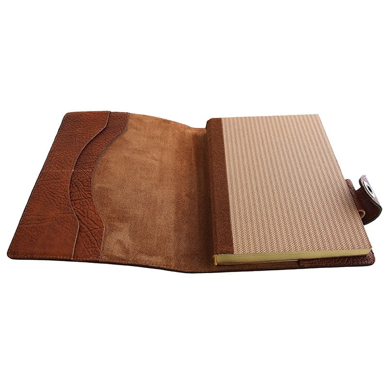 Шкіряний блокнот Compact brown leather