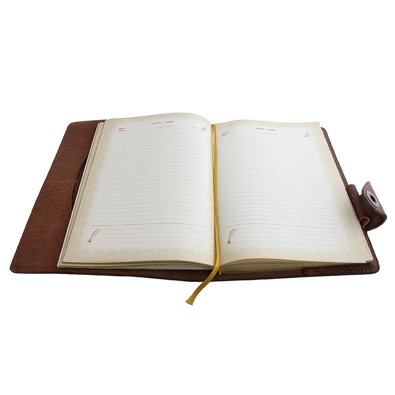 Шкіряний блокнот Compact brown leather