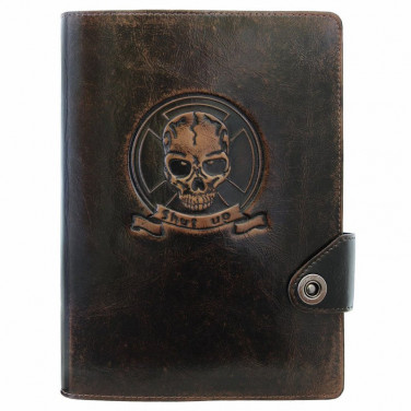 Блокнот в кожаной обложке Brutality brown leather