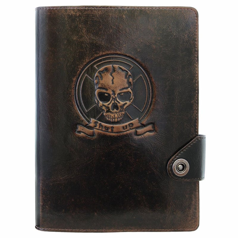 Блокнот в кожаной обложке Brutality brown leather