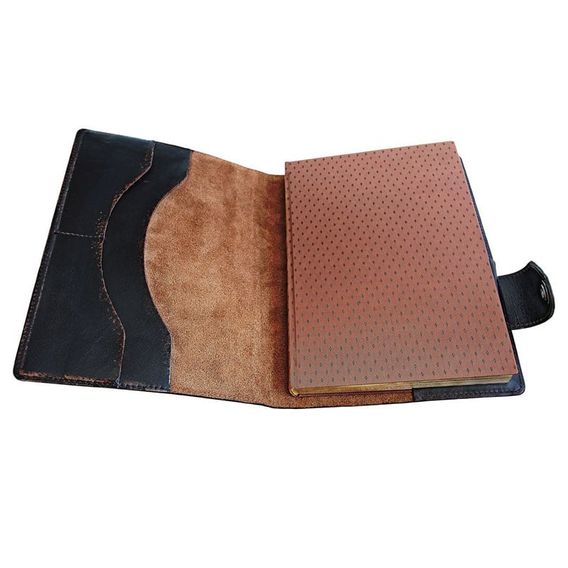 Блокнот в шкіряній обкладинці Brutality brown leather