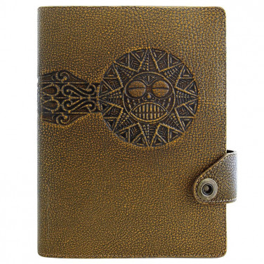 Блокнот шкіряний для чоловіків Solar brown leather