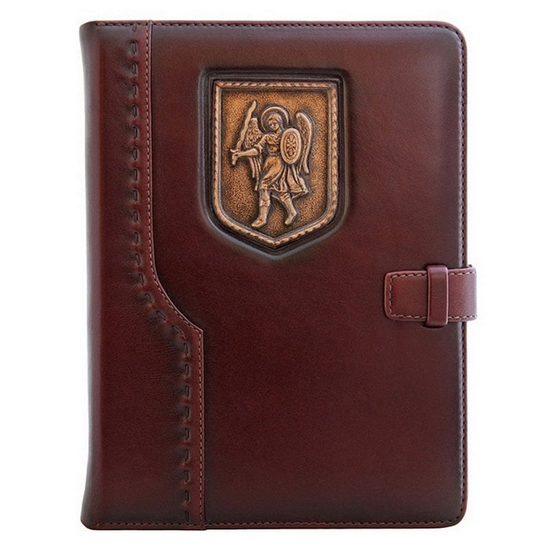 Ежедневник в кожаной обложке St. Michael brown leather