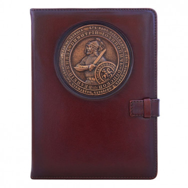Блокнот в кожаной обложке Dmitry Donskoy brown leather