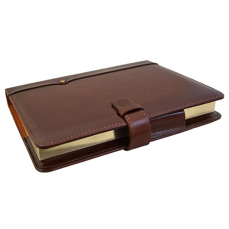 Шкіряний блокнот Diplomat brown leather