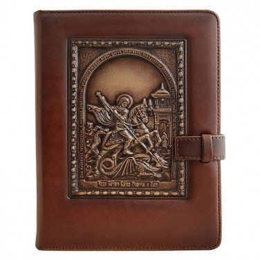 Блокнот кожаный George Victorious brown leather