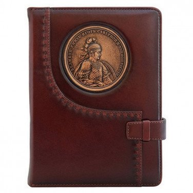 Блокнот в кожаной обложке St. Igor brown leather