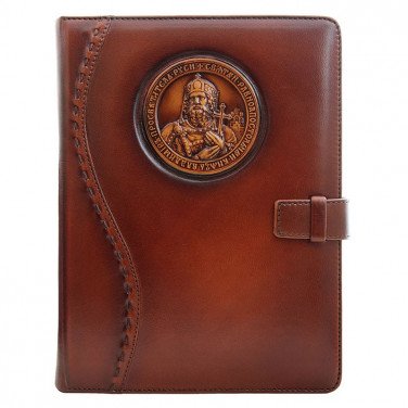 Ежедневник в кожаном переплете St. Vladimir brown leather