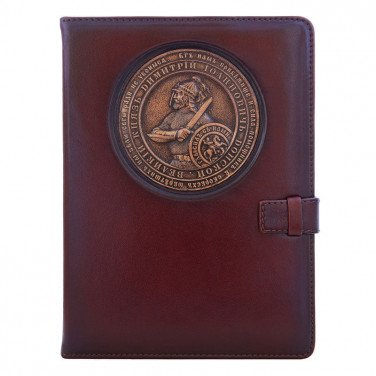 Блокнот в кожаной обложке Dmitry Donskoy brown leather