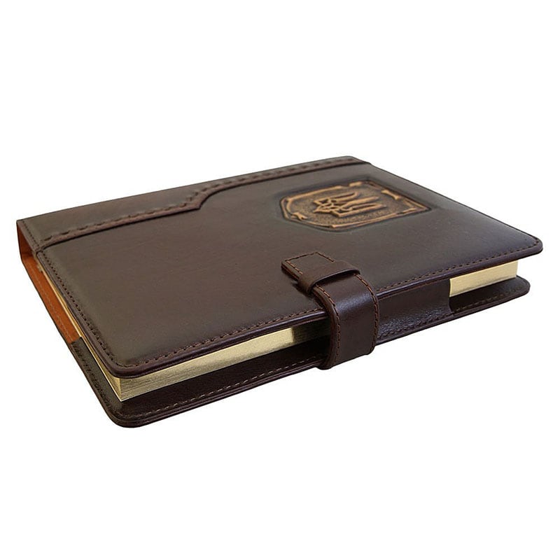 Шкіряний блокнот Trident brown leather
