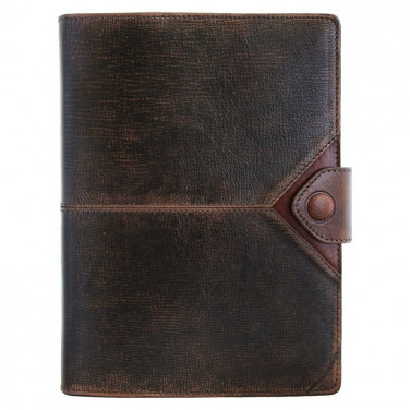 Ежедневник в кожаном переплете Bomber brown leather