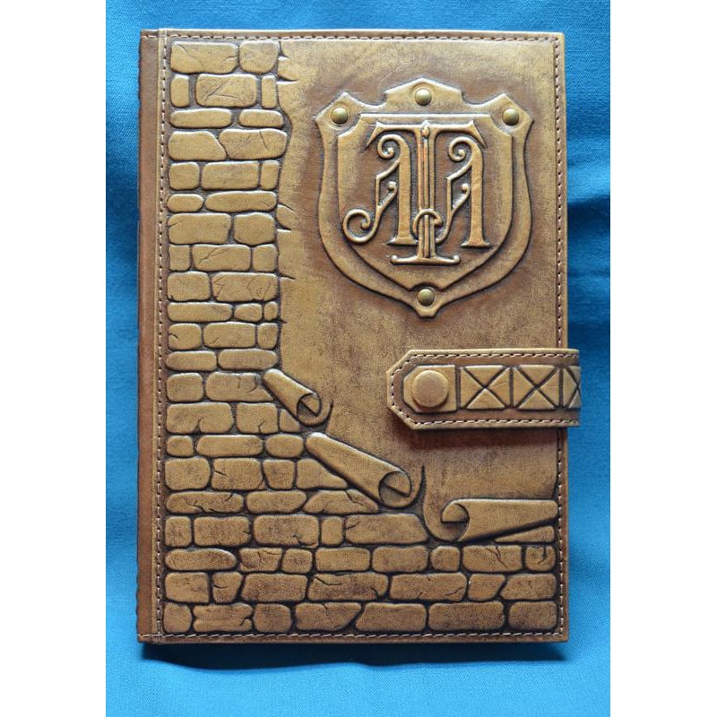 Блокнот в кожаной обложке Стена brown leather