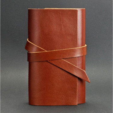 Кожаный блокнот дизайнерский мужской Diary Brown Leather