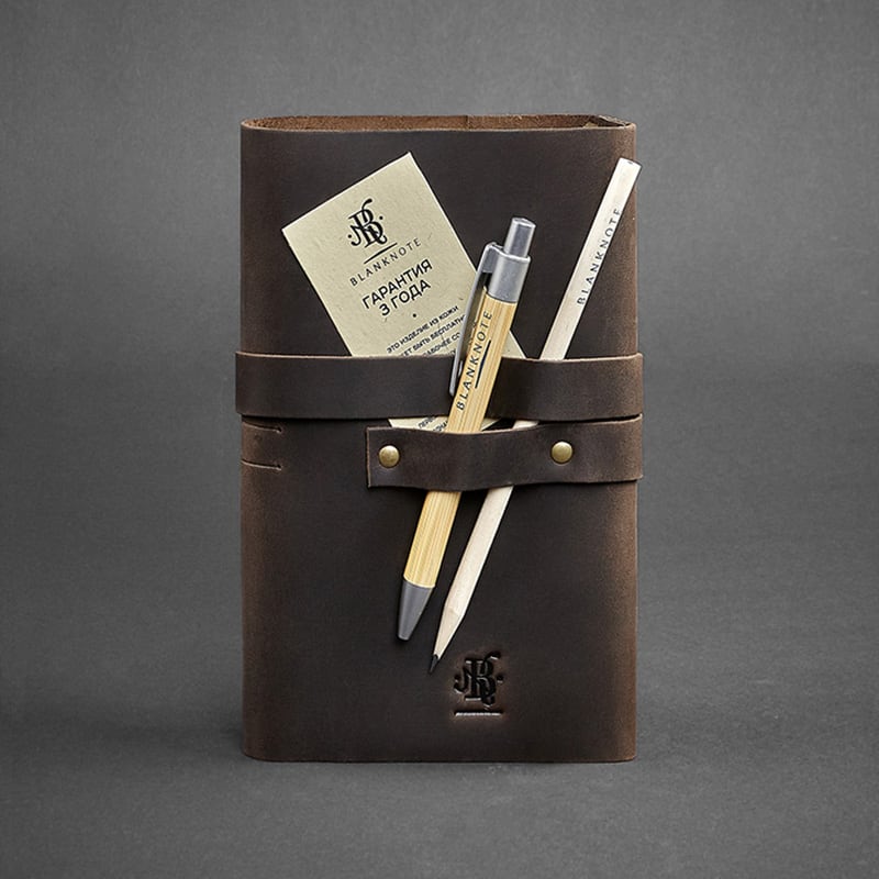 Блокнот шкіряний чоловічий Notebook Brown Leather