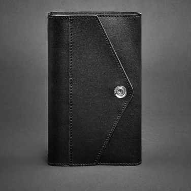 Блокнот в кожаном переплете мужской Notebook Black Leather