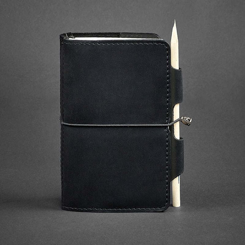 Блокнот в кожаном переплете SoftBook Black Leather