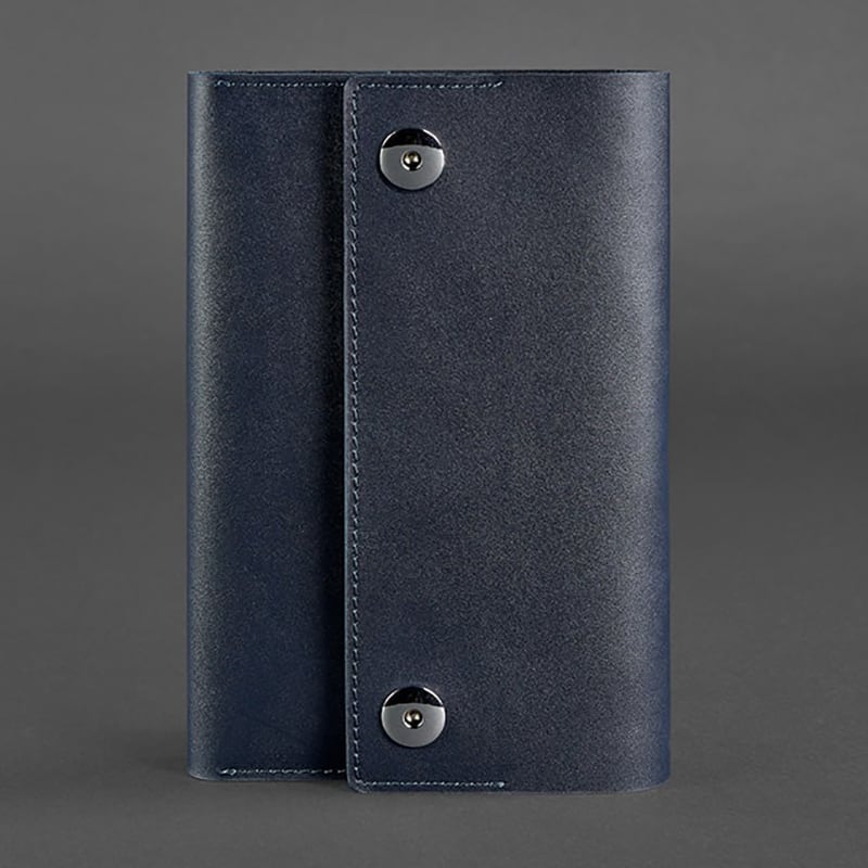Кожаный блокнот Soft Book Royal Navy blue leather