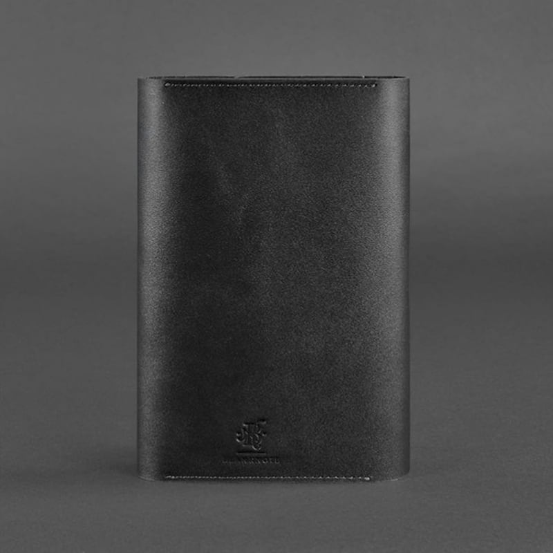Блокнот в кожаной обложке Soft Book Graphite black leather