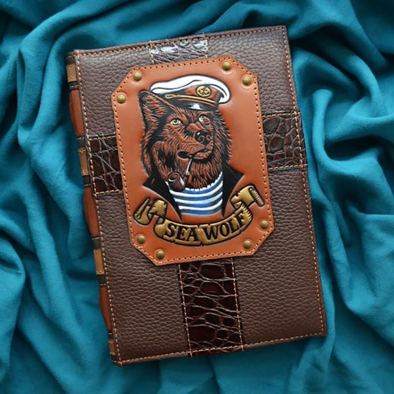 Блокнот в кожаной обложке Sea Dog brown leather