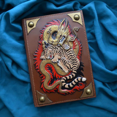Кожаный блокнот Equilibrium brown leather