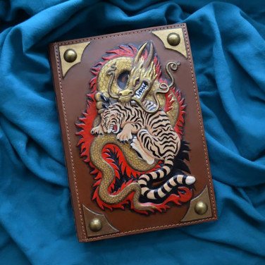 Кожаный блокнот Equilibrium brown leather