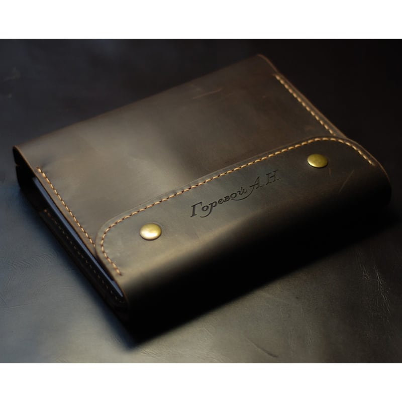 Кожаный ежедневник А5 Notebook brown leather