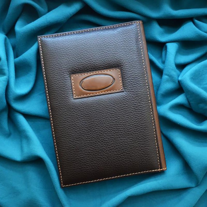 Шкіряний блокнот Зодіаку Козеріг brown leather