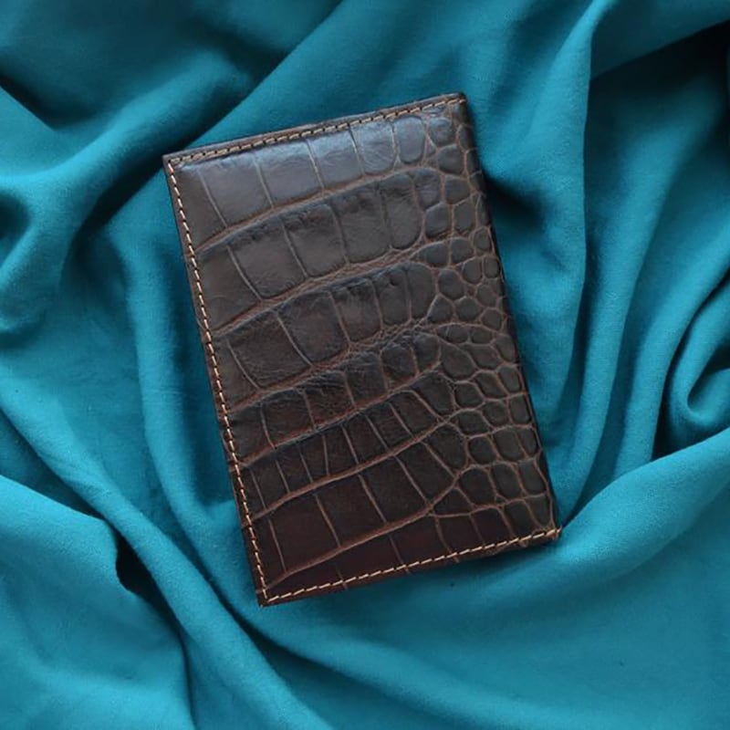 Блокнот в кожаном переплете Chihuahua brown leather