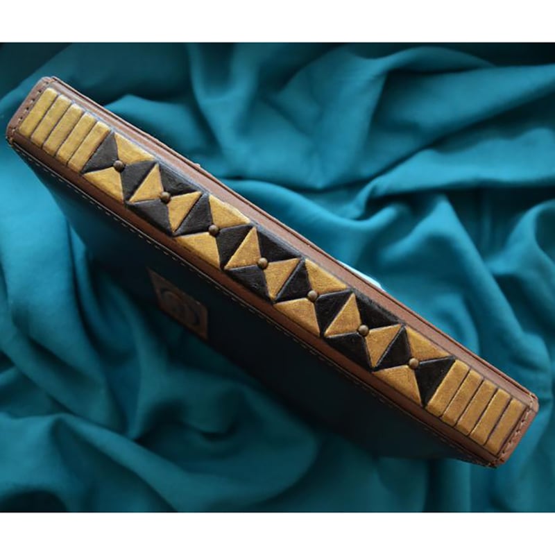 Кожаный блокнот Мagic of Lewis Carroll brown leather